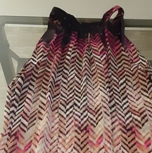 EUC WHBM Chevron print Date Night top, Size 8